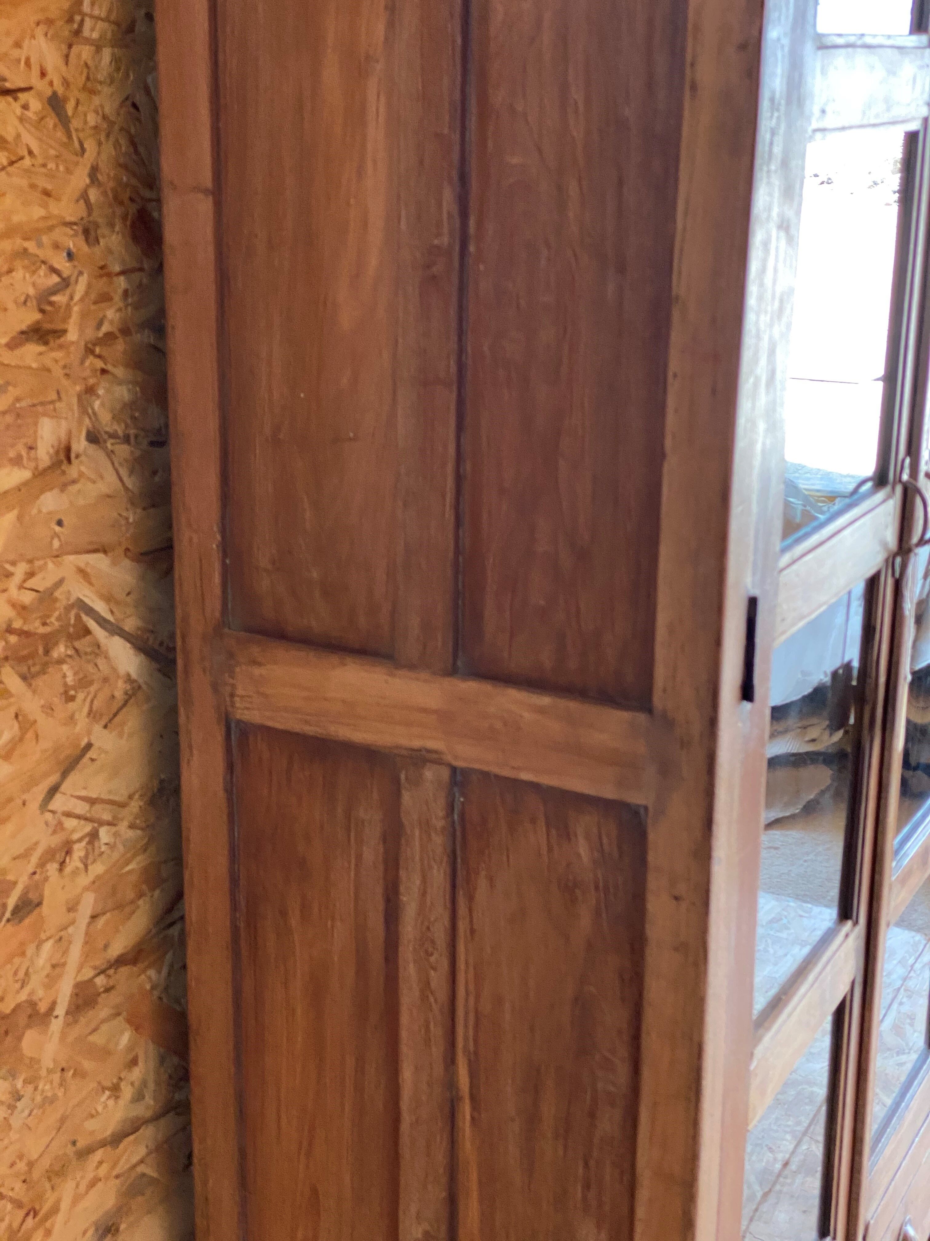 Glass cabinet in old teak