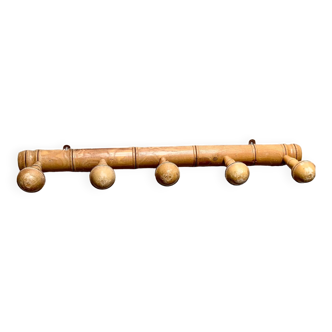Wooden coat rack 5 hooks