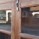 Old wooden glass cabinet