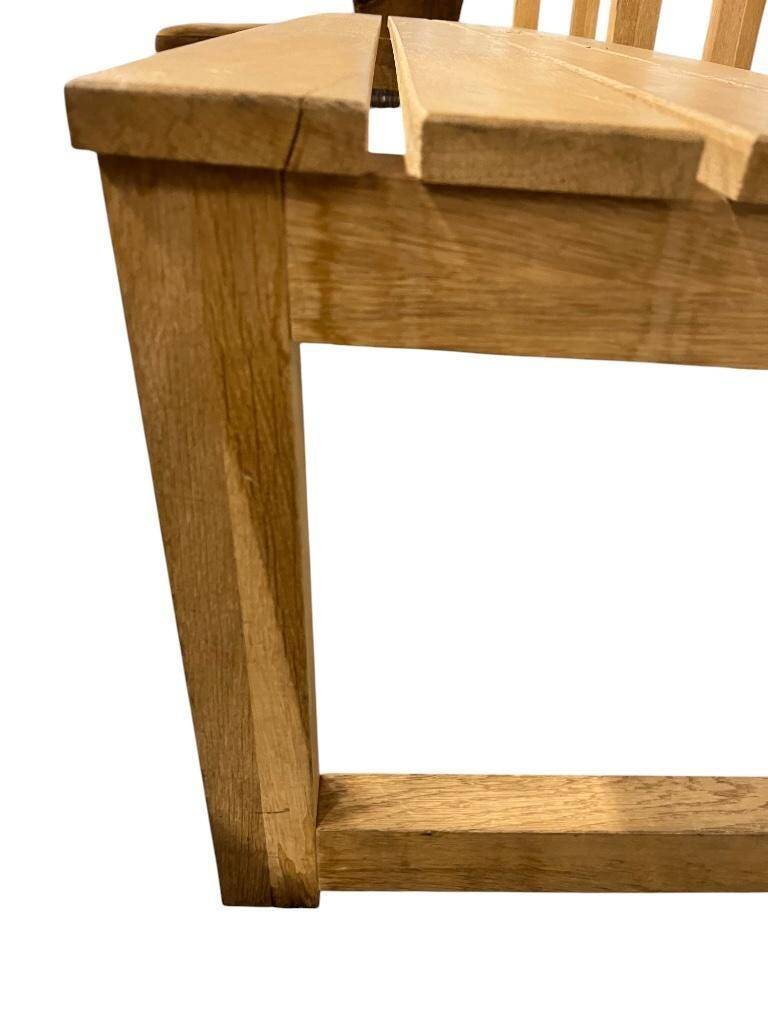 Vintage XL wooden coat rack with bench