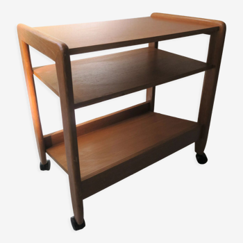 small danish trolley or sidetable in teak  from the 70s