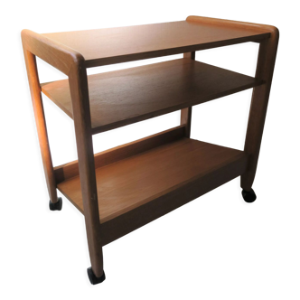 small danish trolley or sidetable in teak  from the 70s