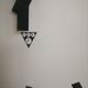 Industrial wall clock, Czechoslovakia station Pragotron 60