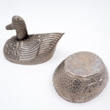Boîte à bétel birmane en forme de canard, années 1950