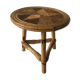 Rattan side table
