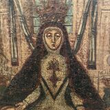 Peinture ancienne Pieta ou Vierge de las Angustias de Grenade XVIIe
