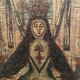 Ancient painting Pieta or Virgin of the Angustias of Granada 17th century