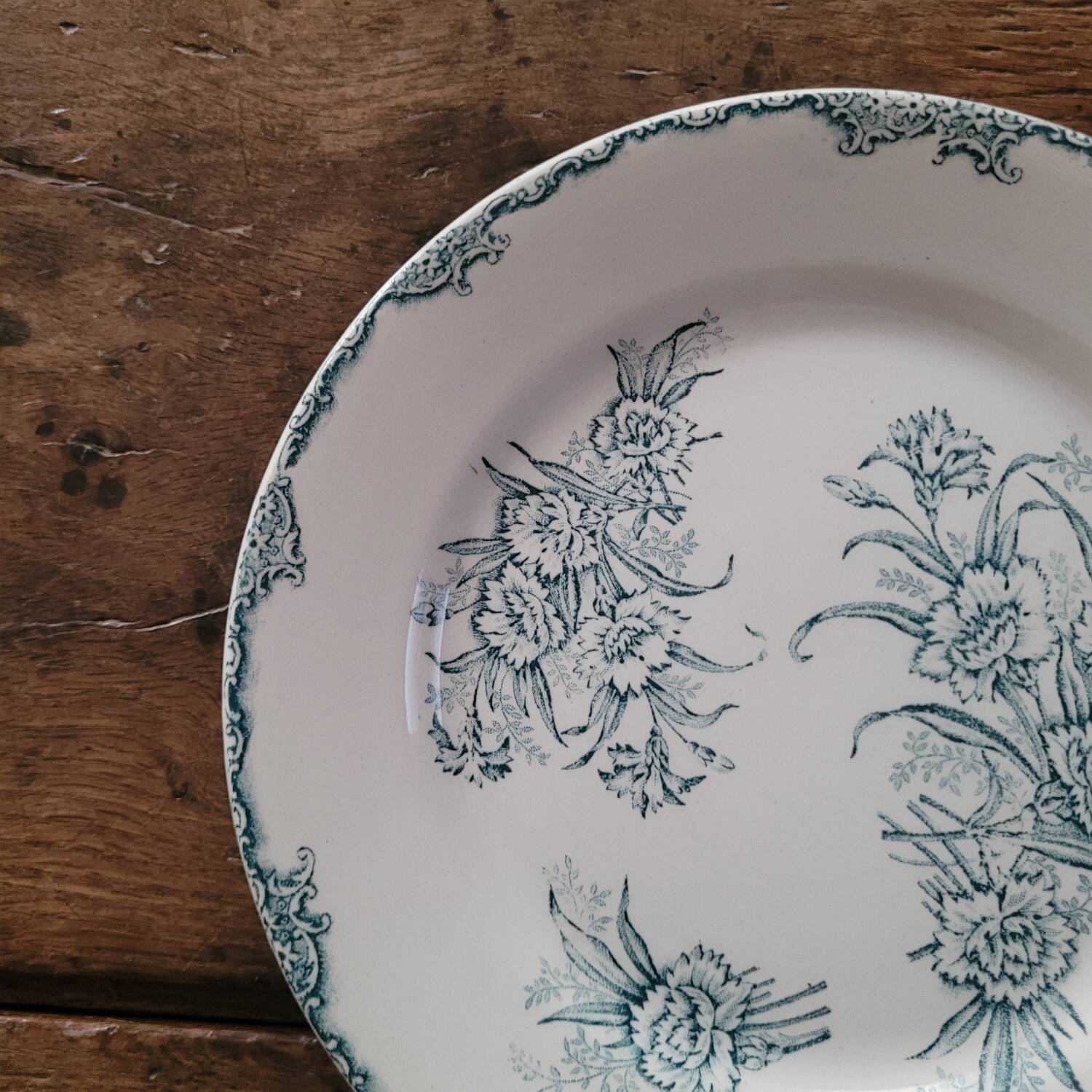 Assiette ancienne Terre de Fer – Clairefontaine – Léon Graves – décor