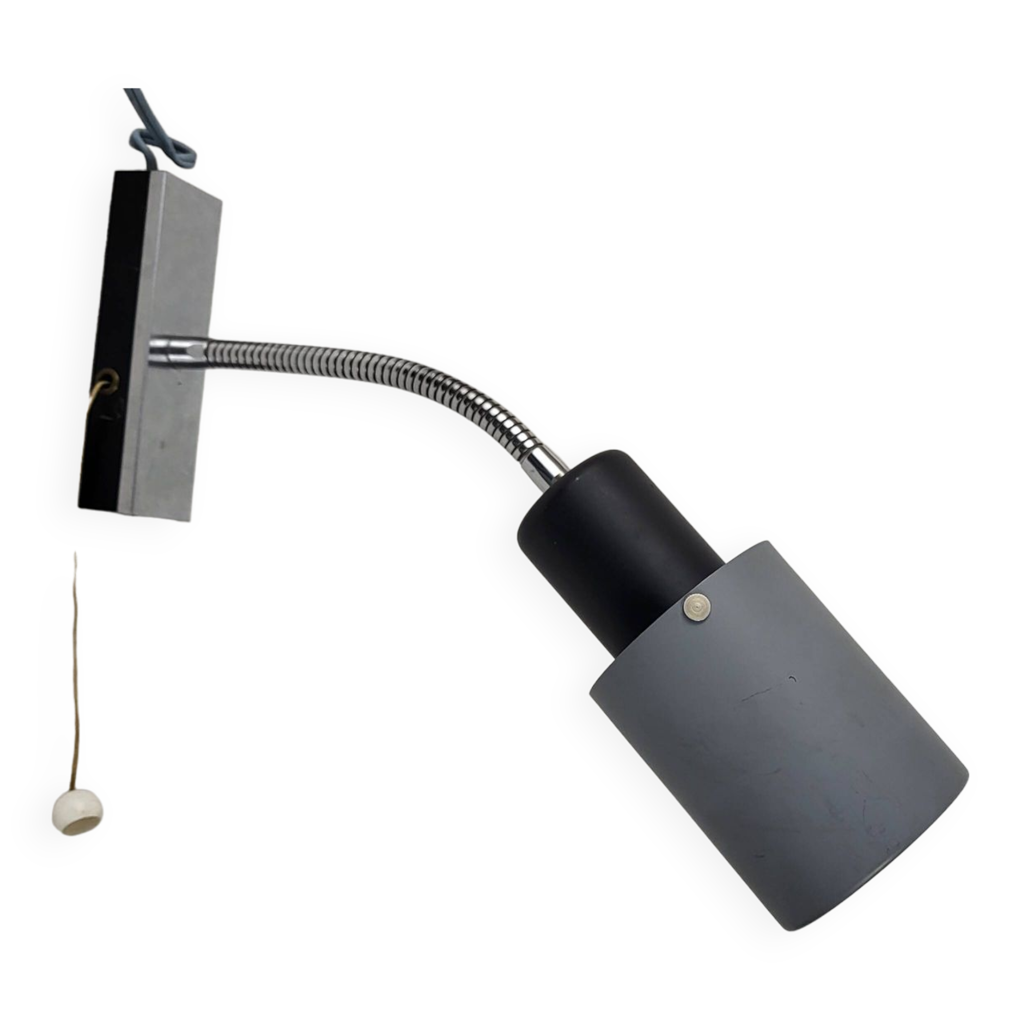 Flexible wall lamp 1960 metal
