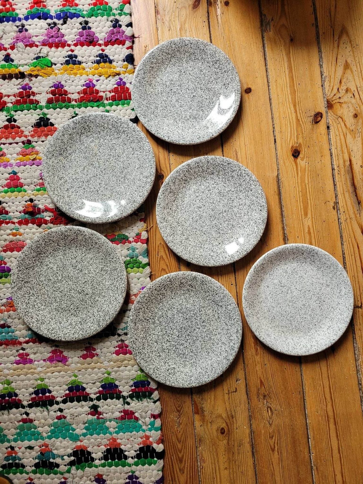 Set of 6 Ceramica Dalia Italy dessert plates