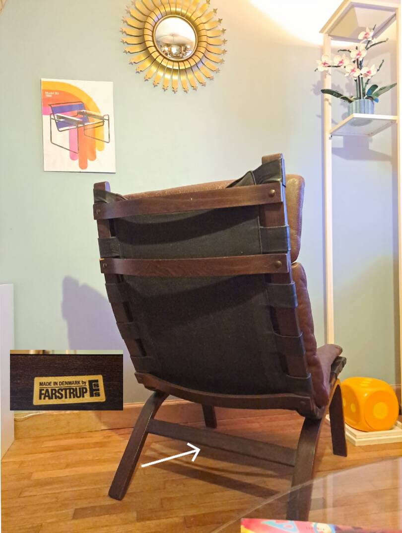 Paire de Lounge Chair Farstrup  1970