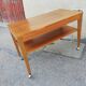 Table basse vintage bois 2 plateaux