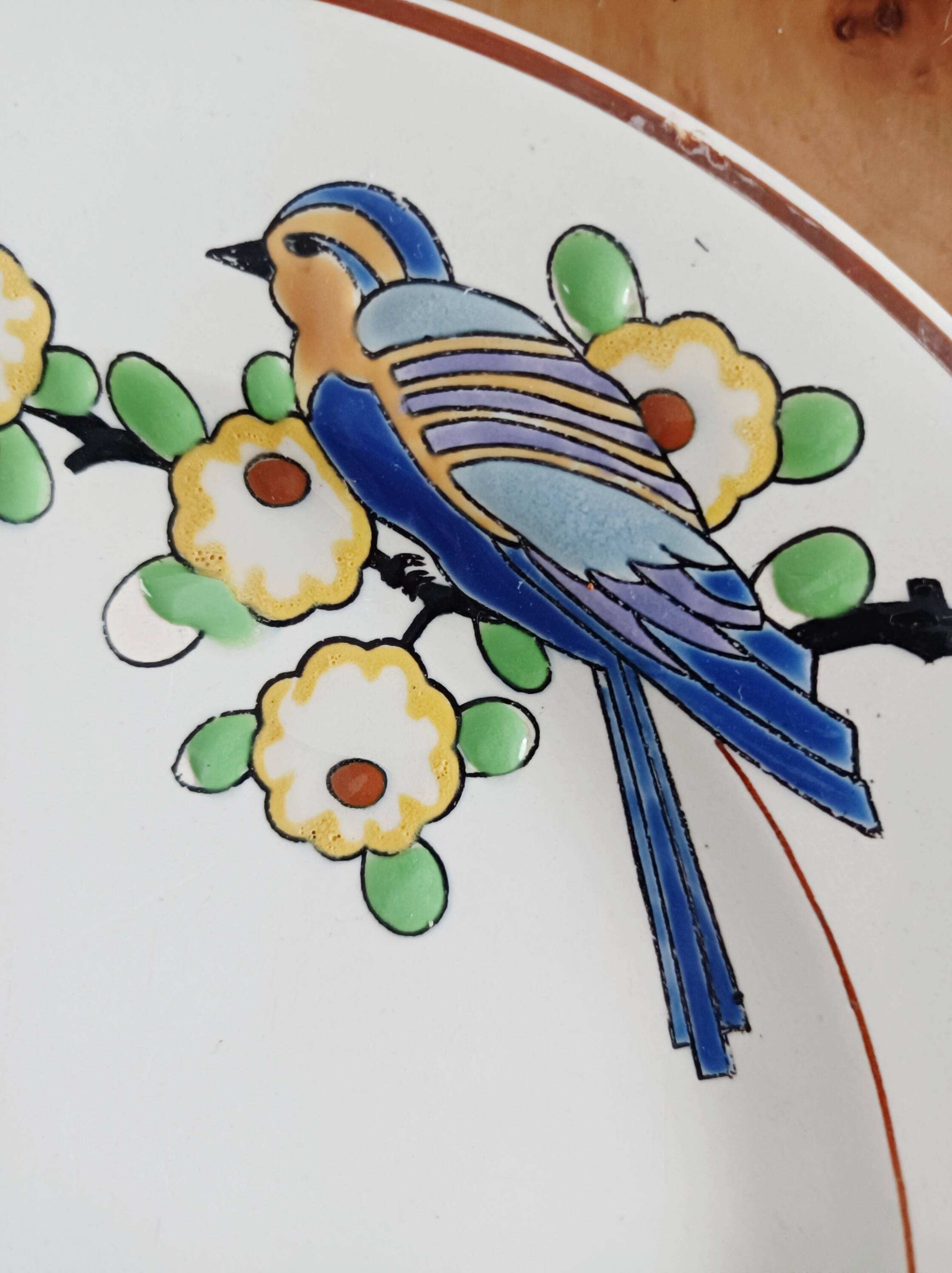 Longwy flat plate, Bird