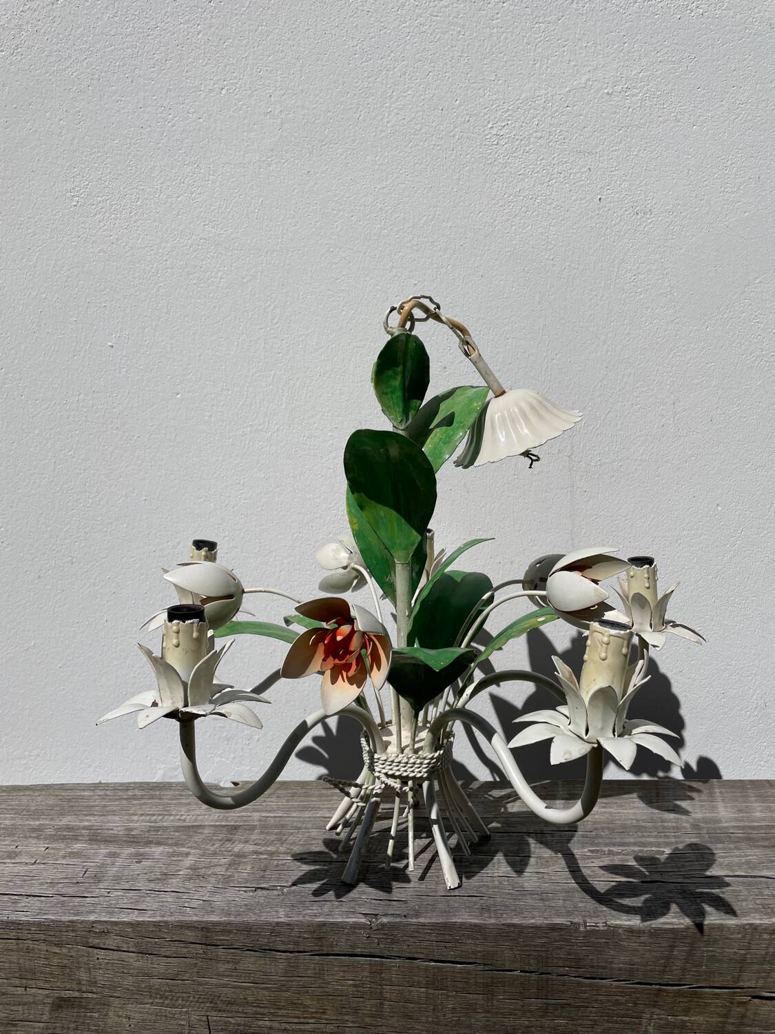 Metal flower bouquet ceiling chandelier