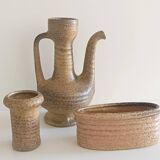 Wabi-Sabi Ceramics Set by Marius Van Woerden, Vest Keramiek, 1960s