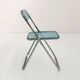 Chaise Plia Bleue par Giancarlo Piretti pour Castelli, 1960