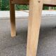 Grande table à manger scandinave extensible en chêne massif décapée 160-240