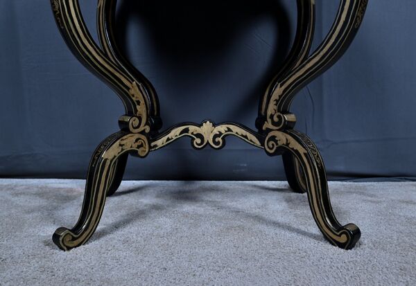 Table travailleuse en bois peint, époque Napoléon III – milieu XIXe