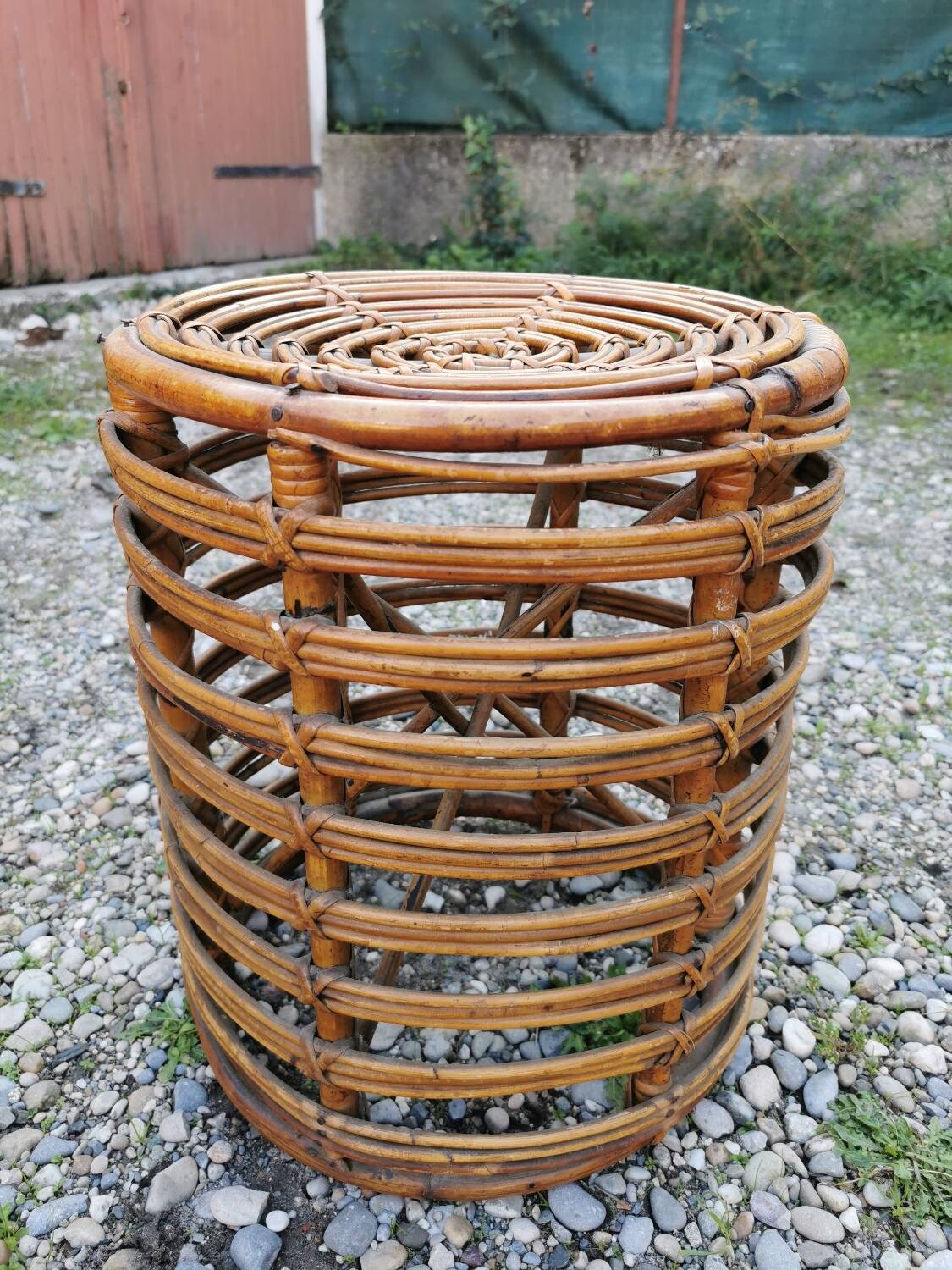 Pouf Rotin Tito Agnoli