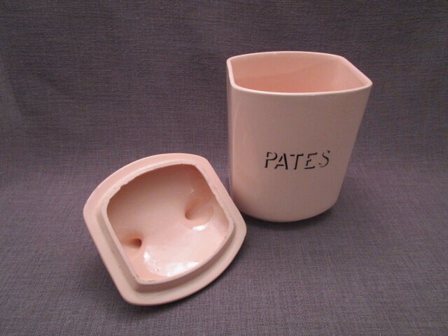 Ancient spice pot in St-Amand earthenware "pates"