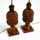 Pair of very decorative large Mid Century Modern "Pineapple" table lamps ma