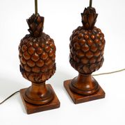 Paire de grandes lampes de table "Ananas" très décoratives de style Mid-Century Modern.