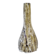 Fat lava glazed ceramic bottle vase