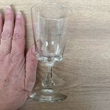 Set of 9 white wine glasses