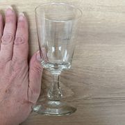 Set of 9 white wine glasses