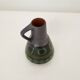 Ceramic vase decoration geometric shapes green / black