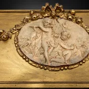 Golden trumeau mirror in Louis XVI style