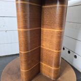 vintage marquetry pedestal table