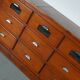 large vintage french oak haberdashery cabinet or shop counter, 1950s