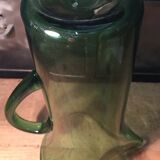 Normandy blown glass cider pitcher