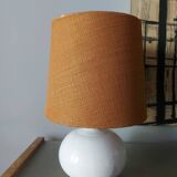 Ceramic lamp with jutte lampshade