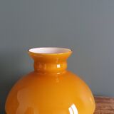 Caramel ochre opaline glass globe lampshade