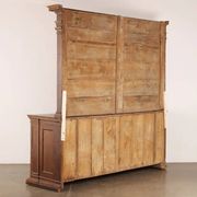 Antique walnut sideboard with shelf, Italy, 17th century