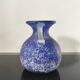 Vintage cobalt blue powdered glass amphora vase