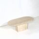 Medium Oval Travertine Coffee Table