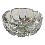 Large Saint Louis crystal ashtray or pocket emptier, ambassador model