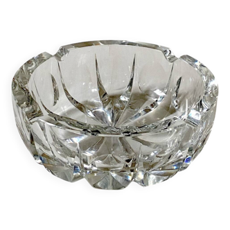 Grand vide-poche ou cendrier en cristal de Saint Louis modèle ambassadeur