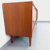 Vintage Scandinavian teak sideboard from the 60s by designer Edvard Valentinsen for Samcom