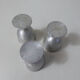 3 old aluminum shells