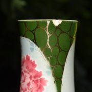 2 flowered vases St Amand early 20th century
