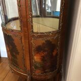 Louis XV style rounded showcase