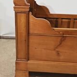 Small Child's Bed with Rolls in Cherry Wood – 1900