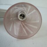 Vintage Art Deco pink glass wall light