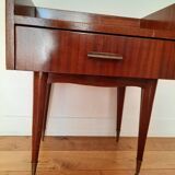 Small vintage wooden bedside cabinet