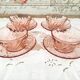 Set of 4 vintage tea cups or long coffee in rosaline Arcoroc France