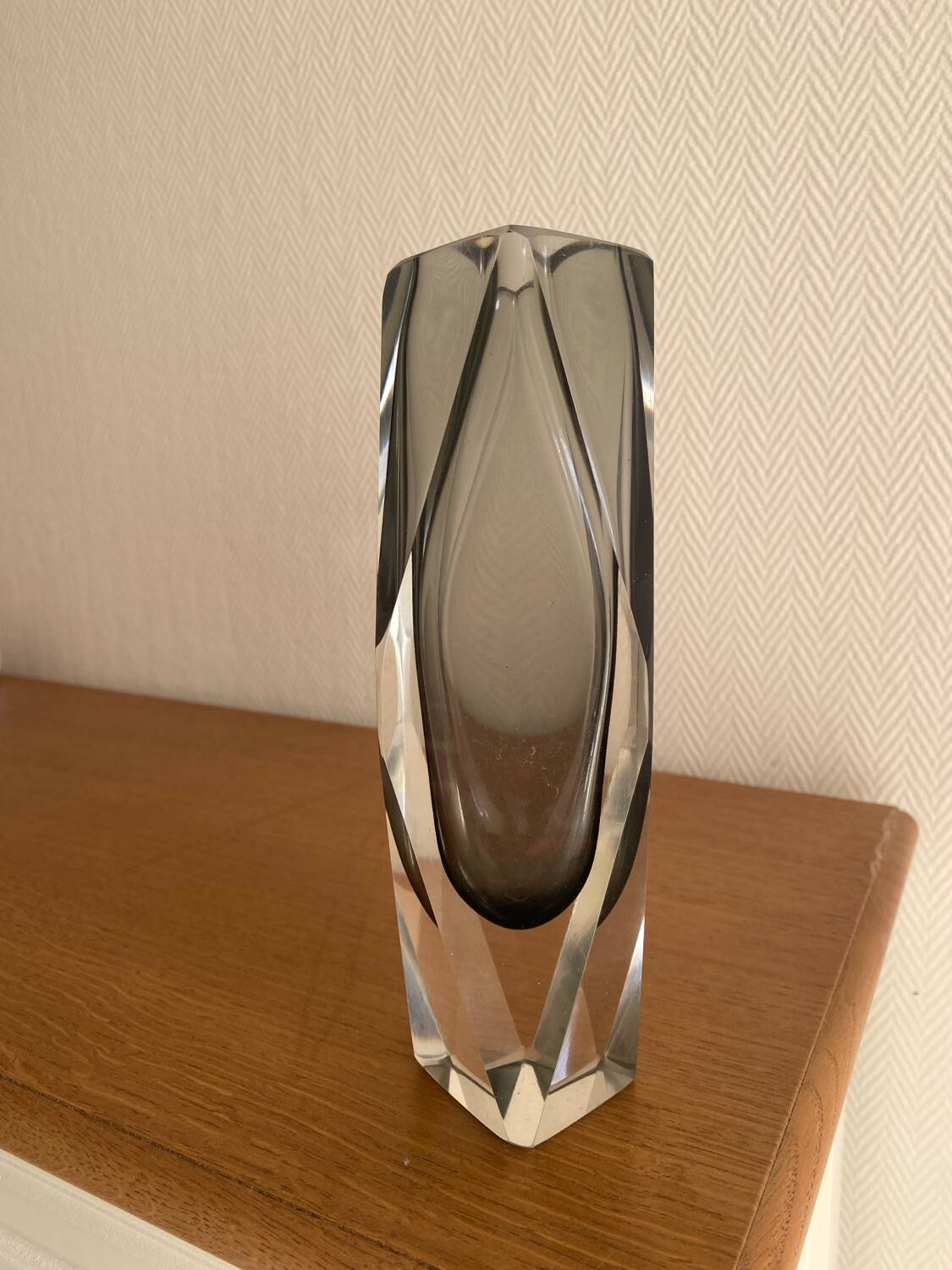 Vase murano sommerso Flavio Poli 60s